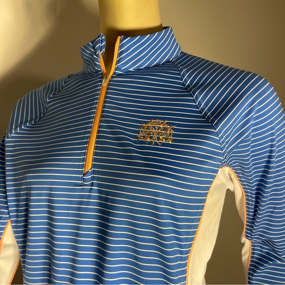 Women’s Peter Millar Long Sleeve Performance Quarter Zip Size Medium Lightweight - Picture 3 of 8